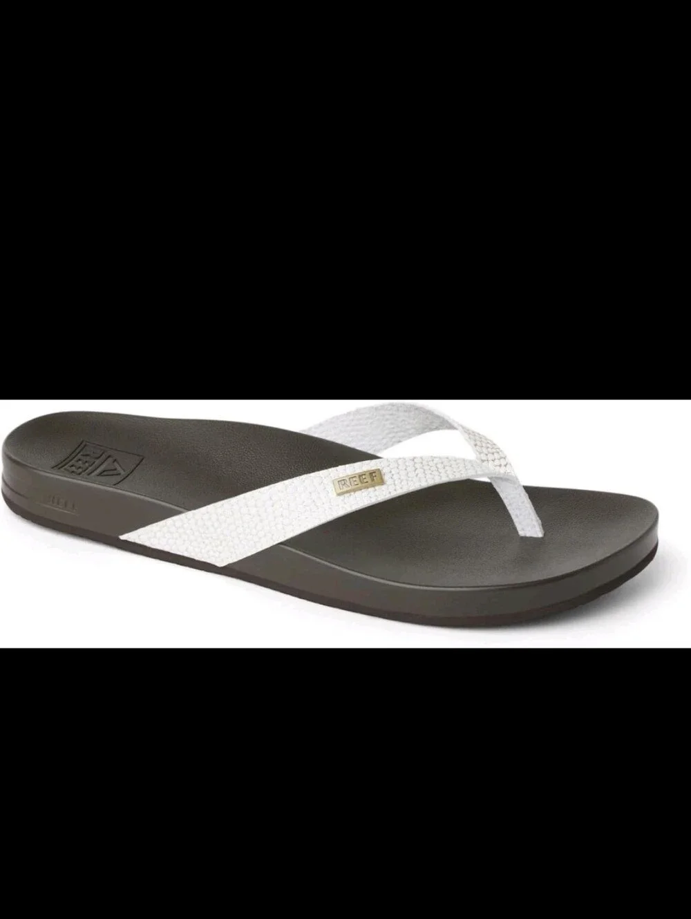 REEF Cushion Court Women's Flip Flop Brown Sassy - Molded Cushion Footbed, Arch